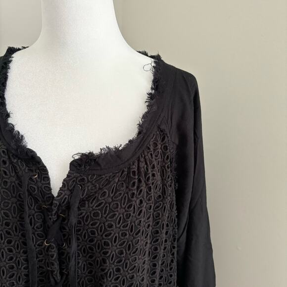 Hatch Romy Maxi Midi Dress Lace-Up Paneled Eyelet Woven Lined Maternity Wear - Picture 5 of 9